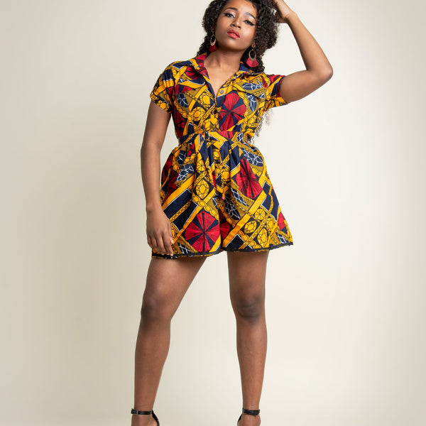 African Short Infinity Romper/shorts/ African Wedding Dress