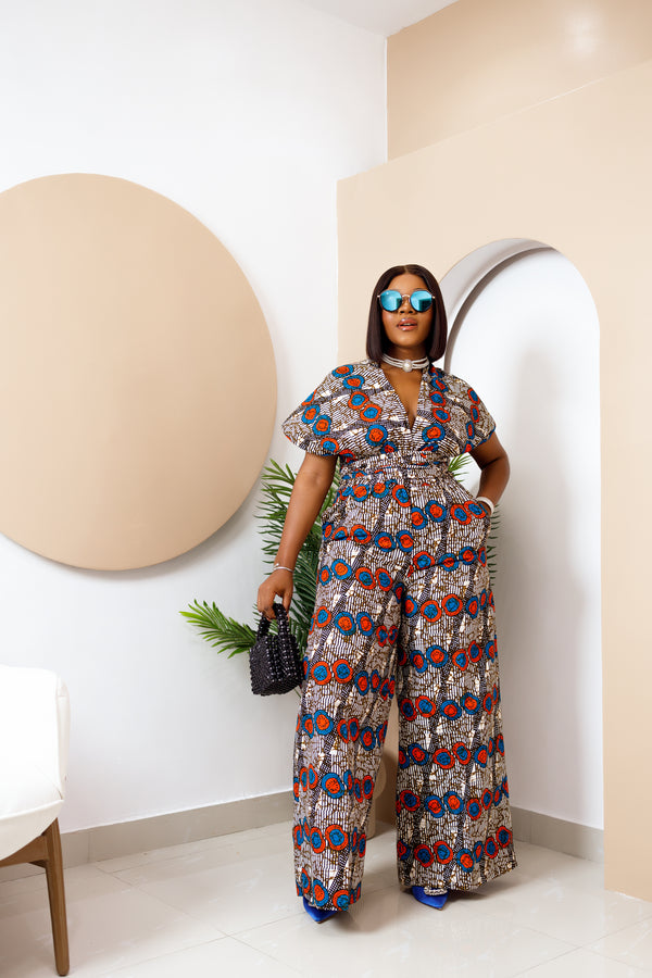 African print romper jumpsuit online