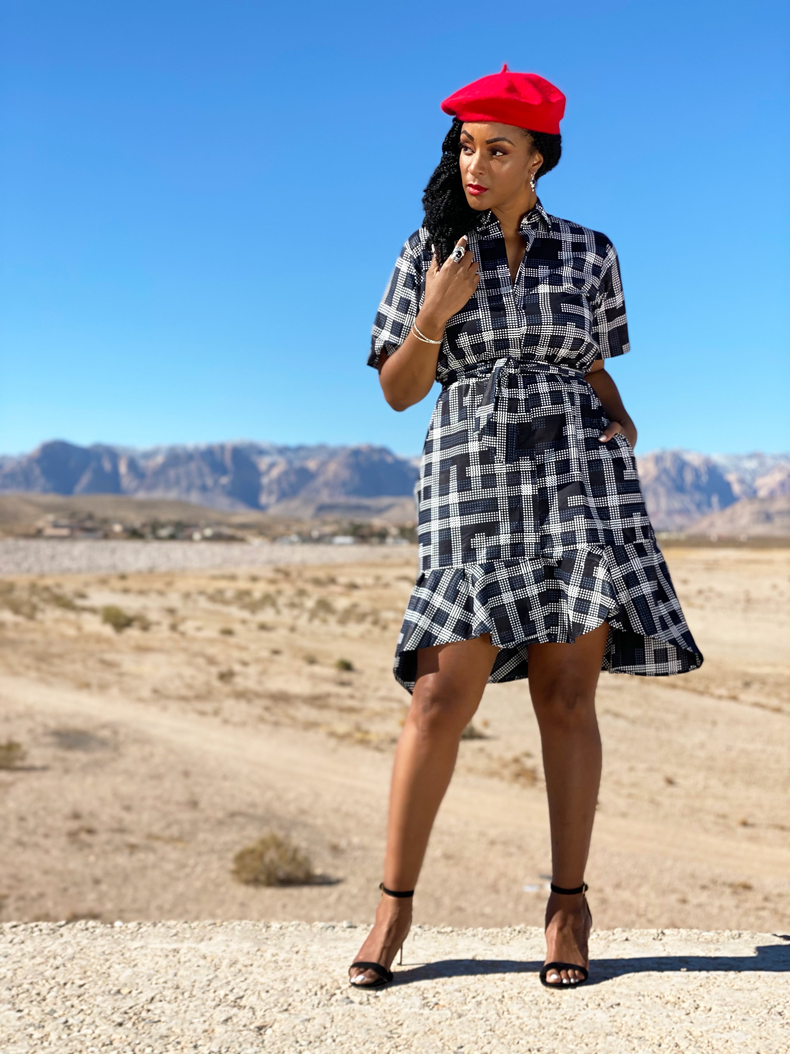 Issa hi-lo shirt dress(Final Sale)