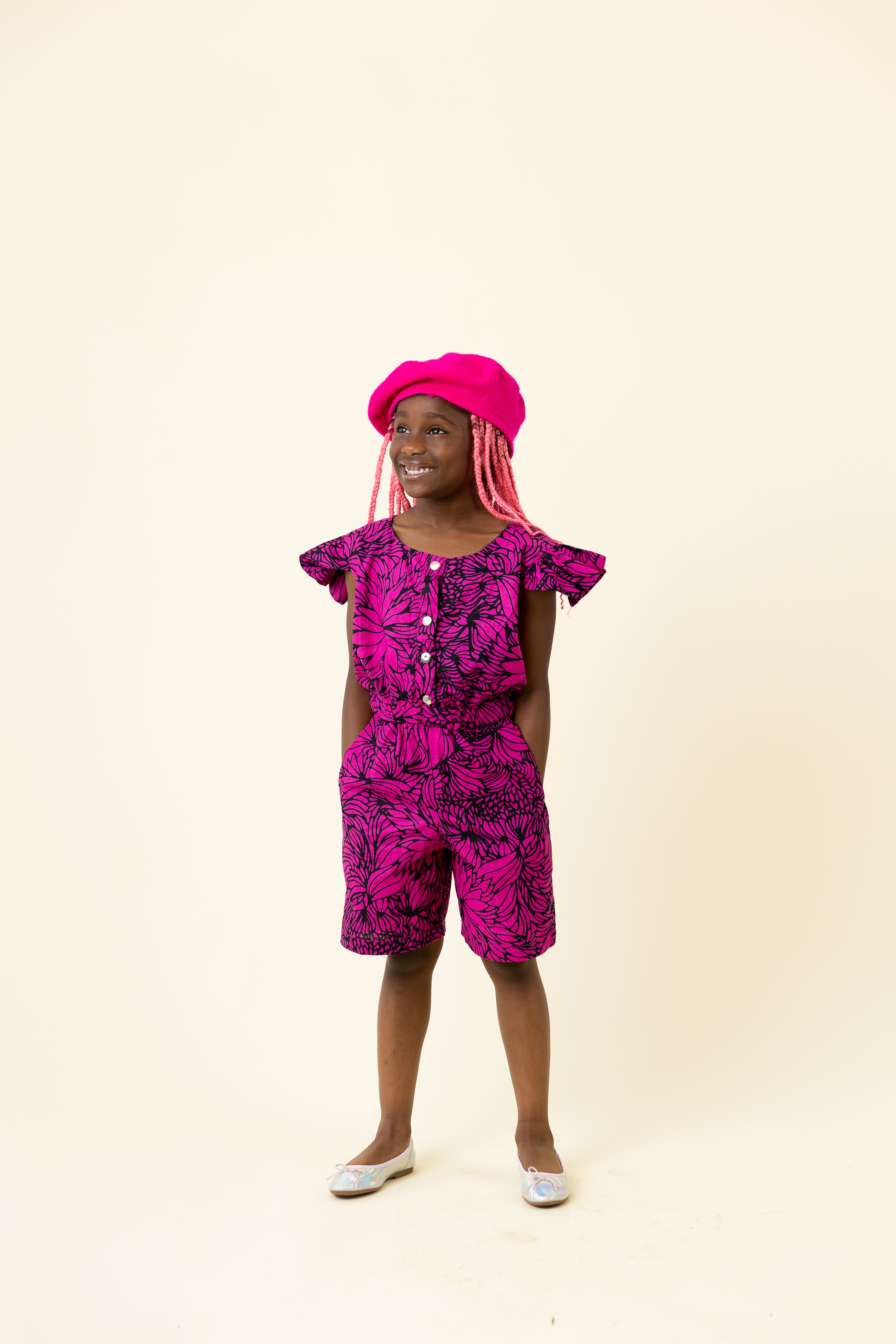 Nema Romper Pink (little girls)